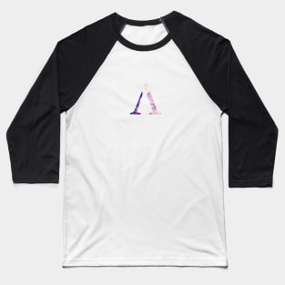 Rainbow Marble Lambda Baseball T-Shirt